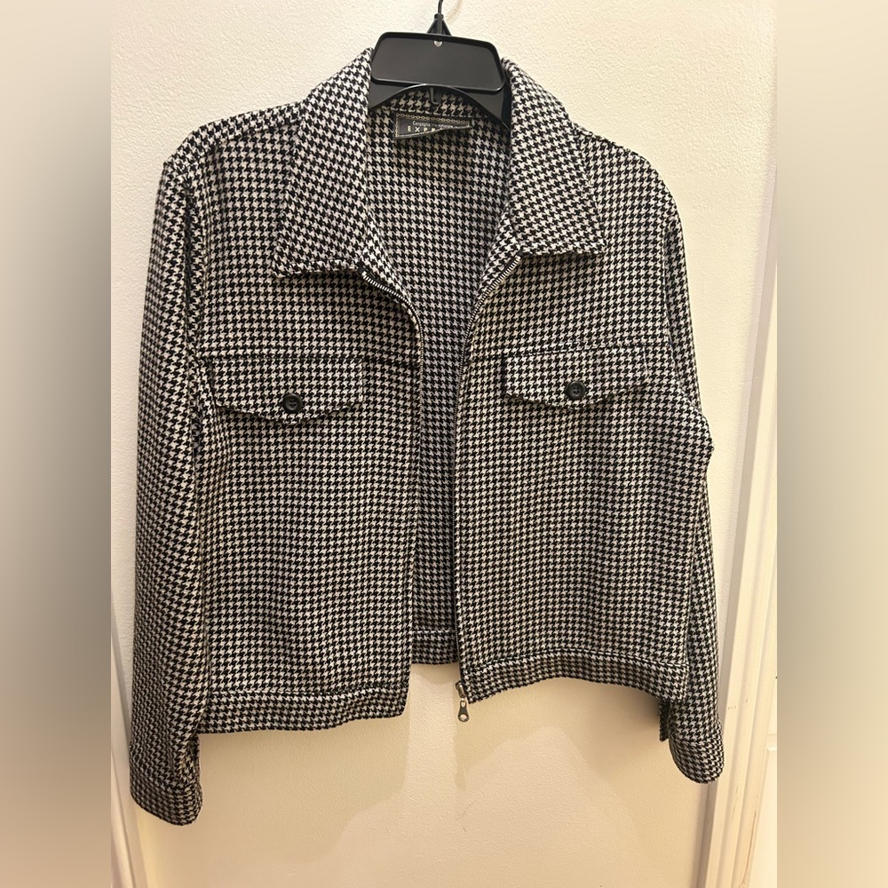 Express Chevron Pattern Blazer - image 1